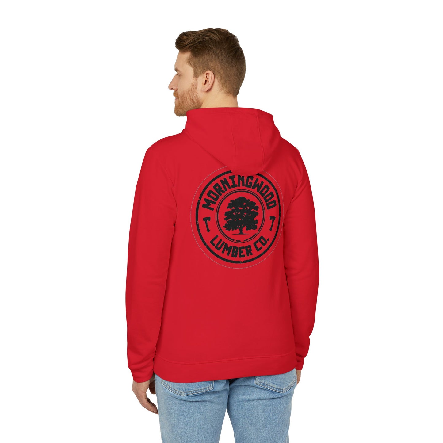 Morning Wood Lumber Company, Funny Sweatshirt, Men Women Pullover, Joke Print Hooded Jacket, Sarcastic