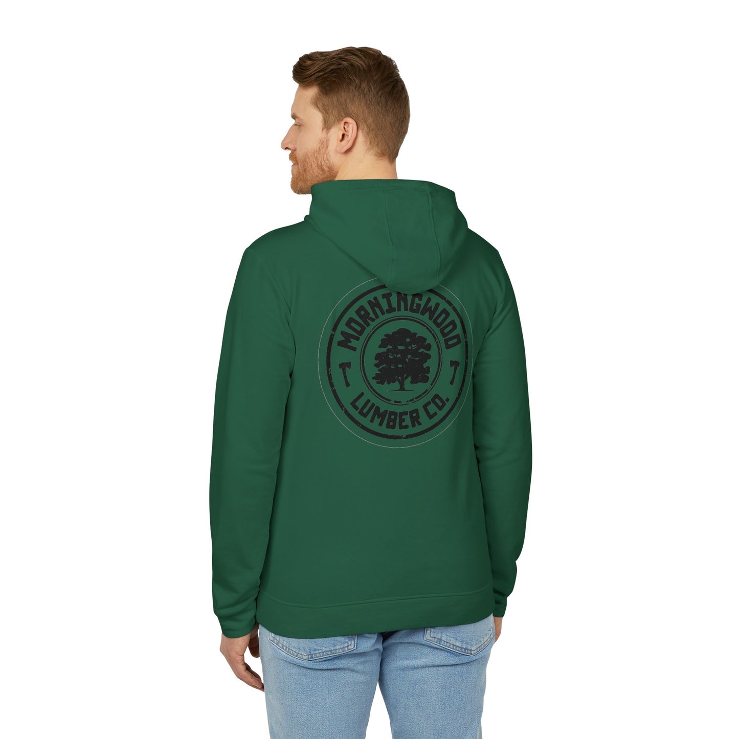 Morning Wood Lumber Company, Funny Sweatshirt, Men Women Pullover, Joke Print Hooded Jacket, Sarcastic