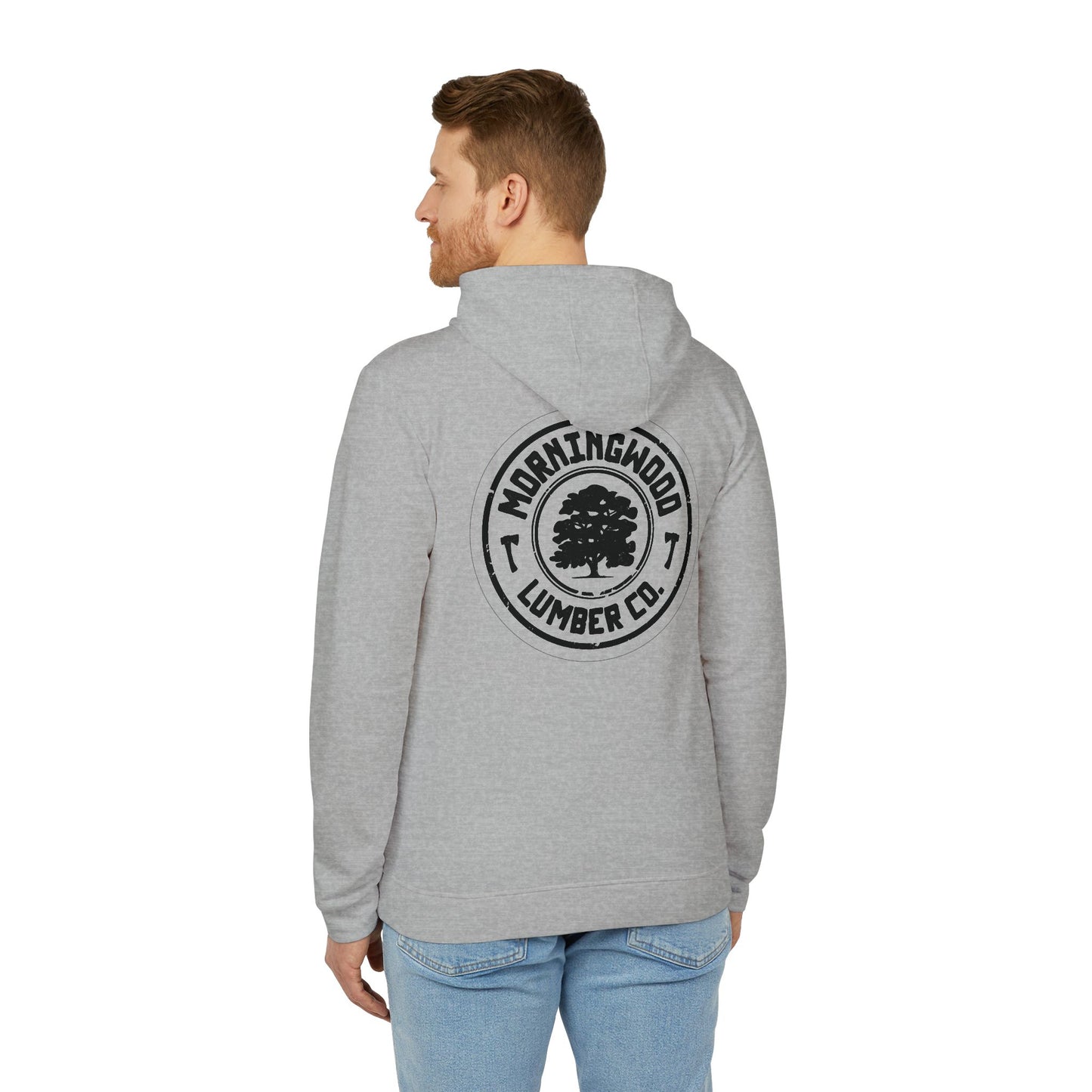 Morning Wood Lumber Company, Funny Sweatshirt, Men Women Pullover, Joke Print Hooded Jacket, Sarcastic