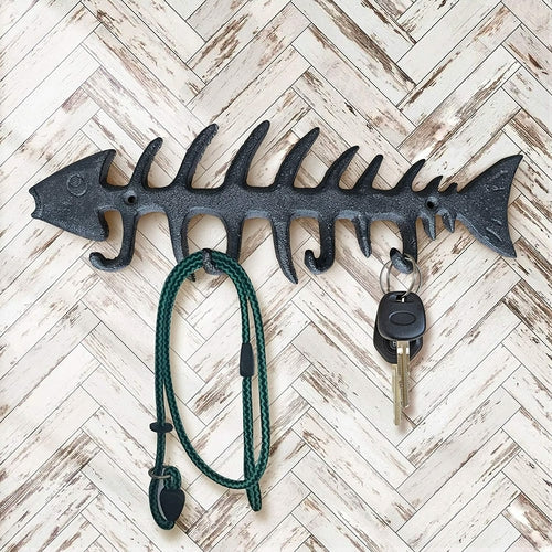 Fish Bones Wall Hooks, 13"