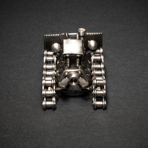 Metal Bulldozer Figurine, Steel Dozer, Nuts and Bolts Dozer Sculpture