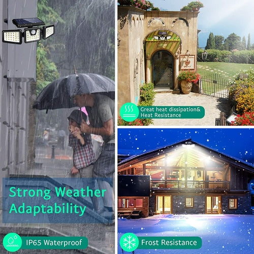 70 LEDs Solar Sensor Outdoor Light Wall Light